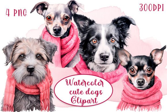 Cute Dogs Watercolor Sublimation Clipart: A Brand Designer’s Visual Review for Marketing & Branding