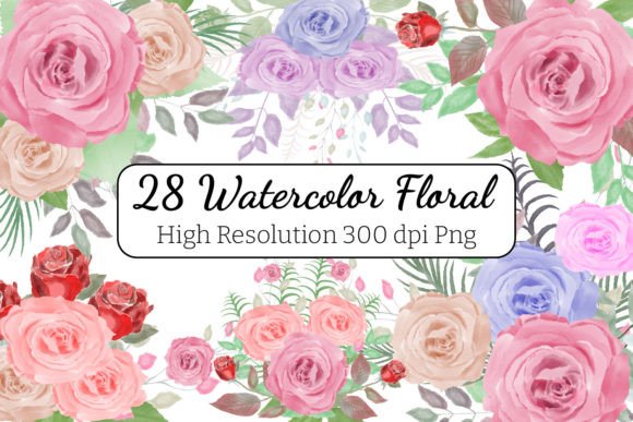 Evaluating Watercolor Flowers ClipartGraphic for Real Design Projects