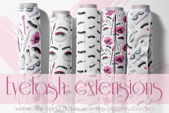 Eyelash Extensions Watercolor Clipart