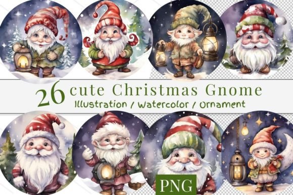 h1>26 Watercolor Cute Gnome, PNG 911: A Fresh Illustration for Brand Storytelling