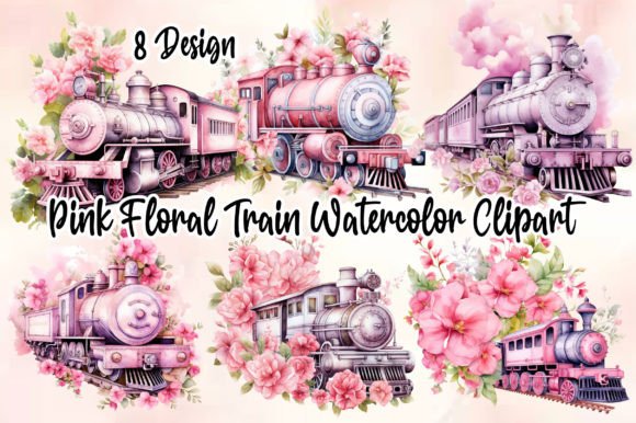 h1Pink Floral Train Watercolor Clipart Review for Real Embroidery Use/h1