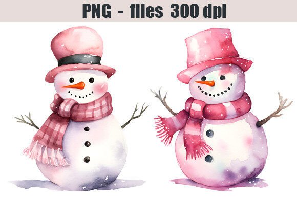 h1Snowman Watercolor Clipart: Festive Illustrations for Cozy Branding and Seasonal Packaging/h1