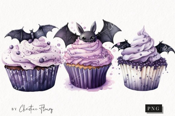 Watercolor Bat Cupcakes Clipart: A Seller’s Honest Review for Etsy & Digital Product Creation