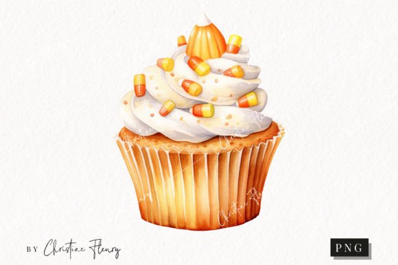 Watercolor Cancy Corn Cupcake Clipart: A Brand Designer’s Review for Marketing Use