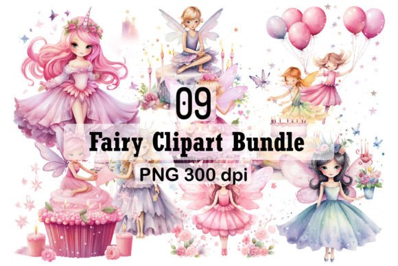 Watercolor Fairy Illustrations for Blog & Editorial Design