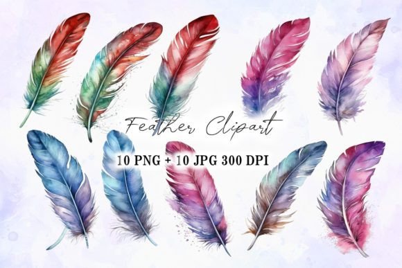 Watercolor Illustration of Feather: A Versatile Design Asset for Bloggers and Publishers